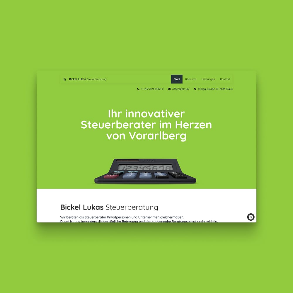 Lukas Bickel Website